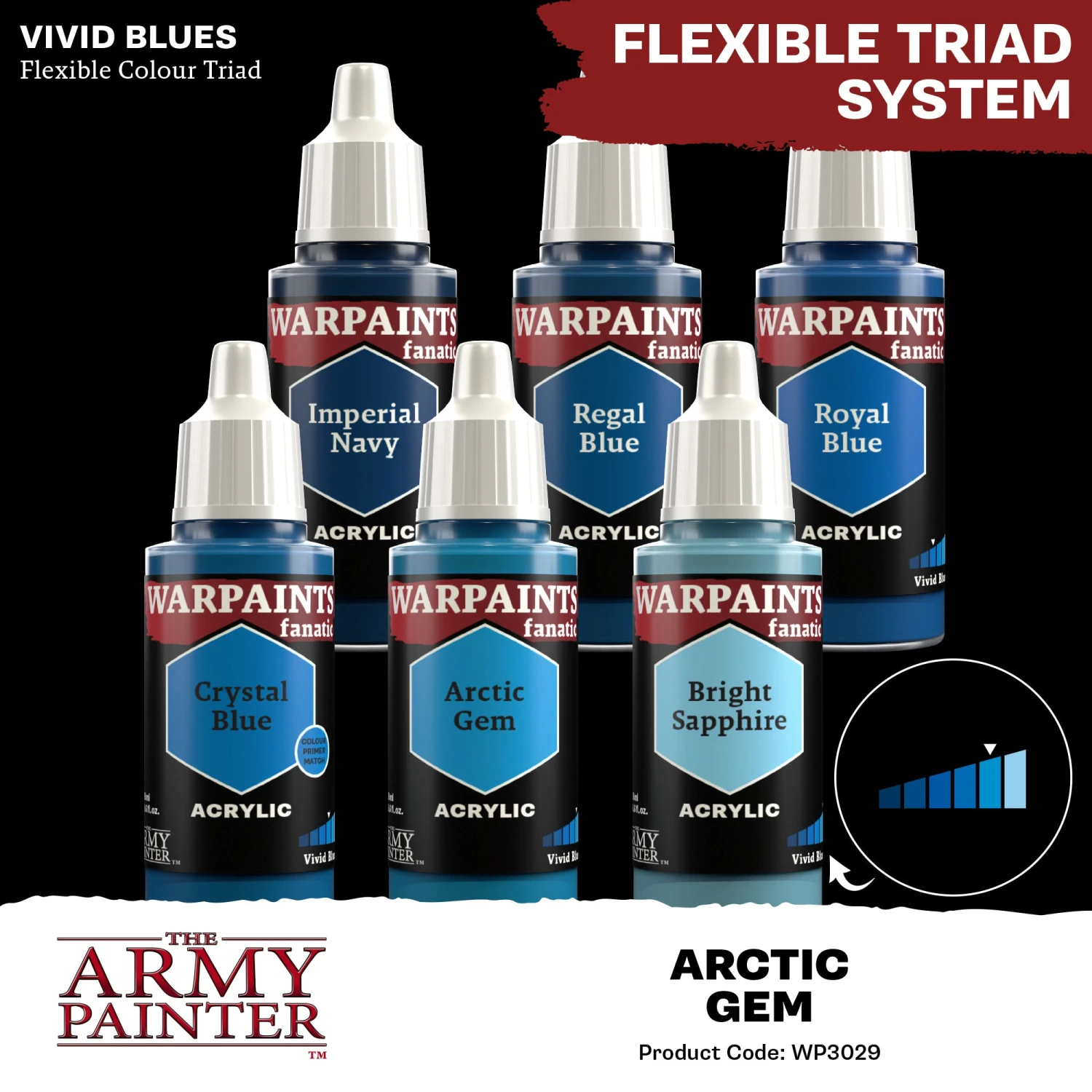 The Army Painter Warpaints Fanatic: Arctic Gem (WP3029) The Army Painter Warpaints Fanatic: Arctic Gem (WP3029) -Gnomish Bazaar WP3029 ArcticGem Acrylics 4copy
