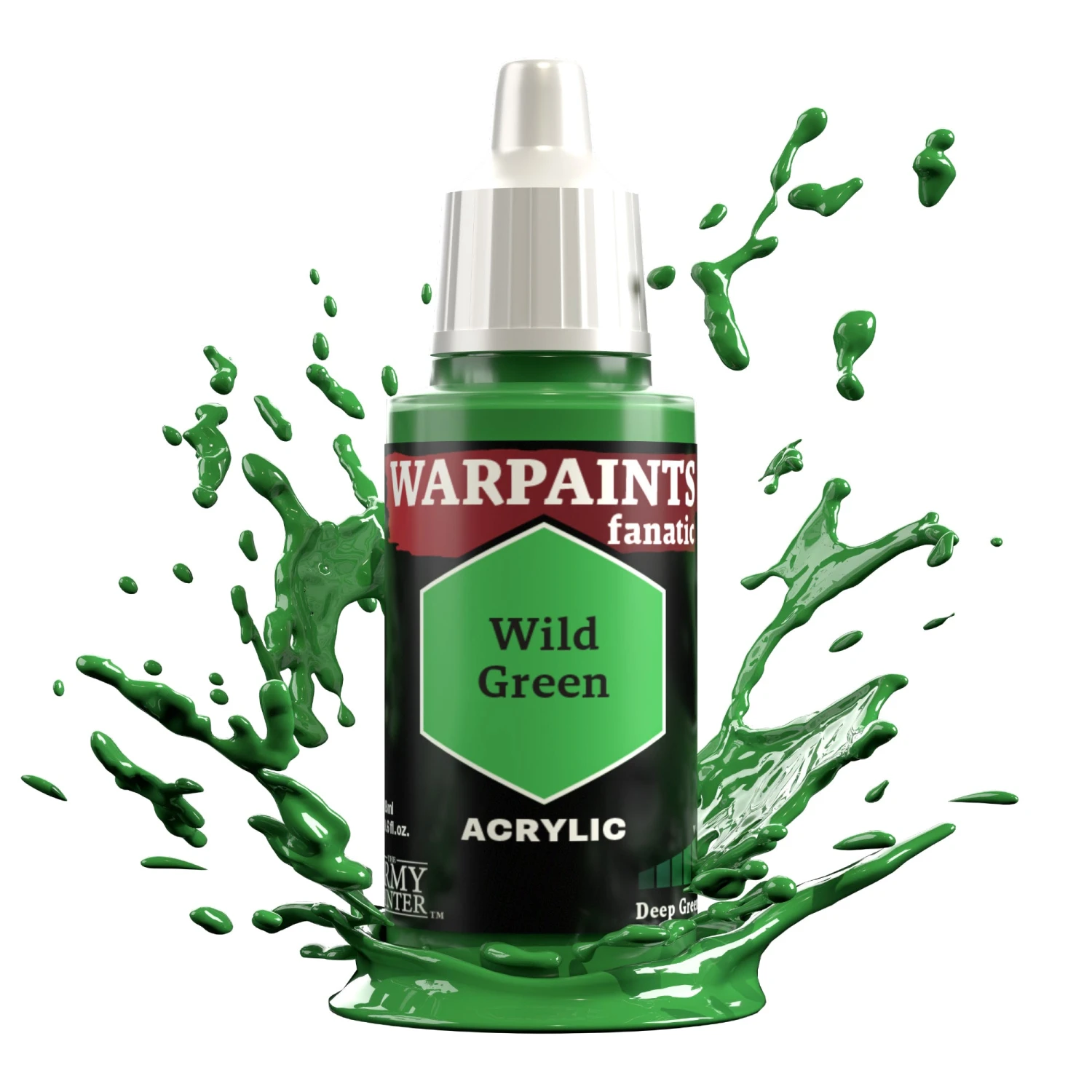 The Army Painter Warpaints Fanatic: Wild Green (WP3053) The Army Painter Warpaints Fanatic: Wild Green (WP3053) -Gnomish Bazaar WP3053 WildGreen Acrylics 2copy
