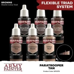 The Army Painter Warpaints Fanatic: Paratrooper Tan (WP3076) -Gnomish Bazaar WP3076 ParatrooperTan Acrylics 4copy