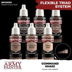 The Army Painter Warpaints Fanatic: Command Khaki (WP3077) 2 The Army Painter Warpaints Fanatic: Command Khaki (WP3077) -Gnomish Bazaar WP3077 CommandKhaki Acrylics 4copy