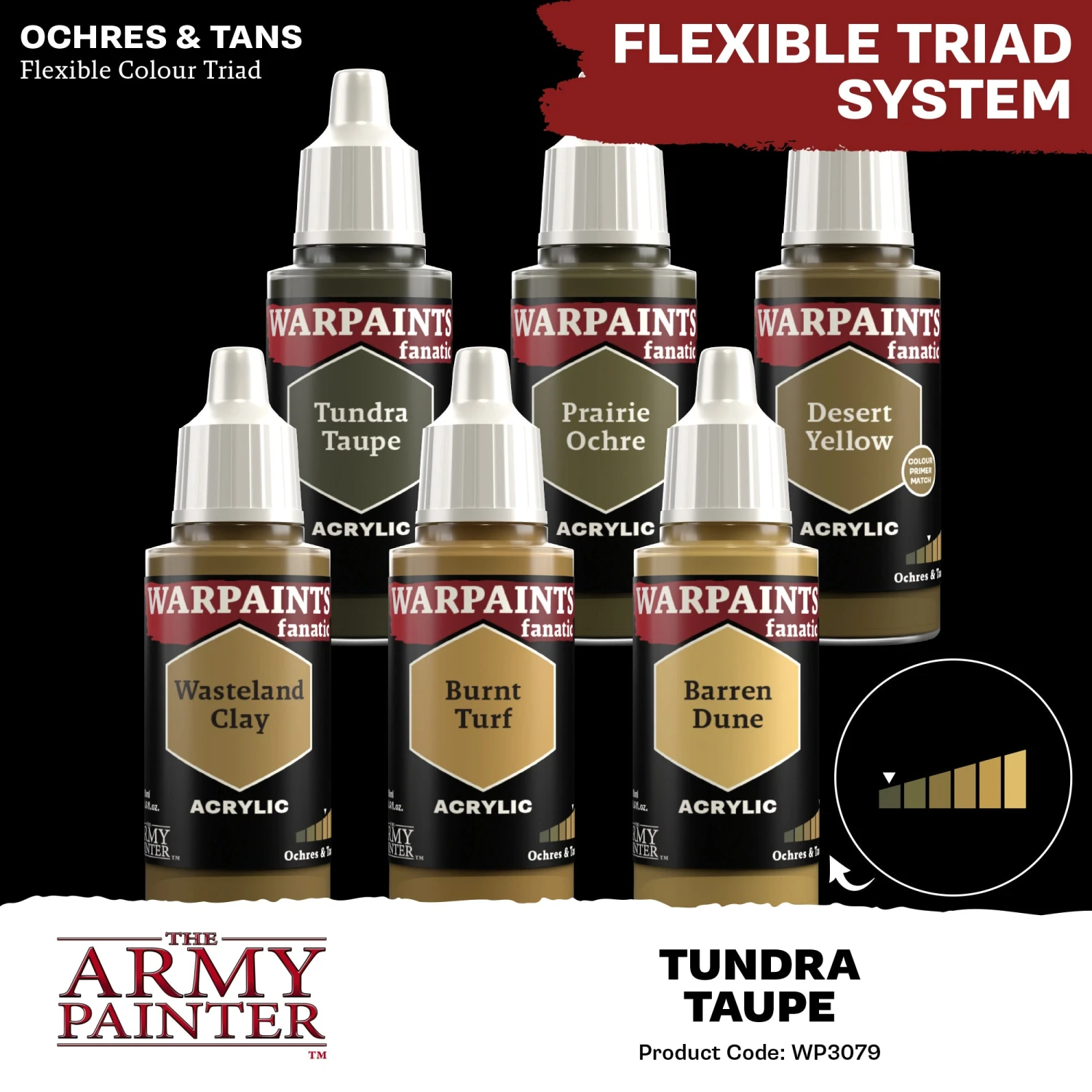 The Army Painter Warpaints Fanatic: Tundra Taupe (WP3079) The Army Painter Warpaints Fanatic: Tundra Taupe (WP3079) -Gnomish Bazaar WP3079 TundraTaupe Acrylics 4copy