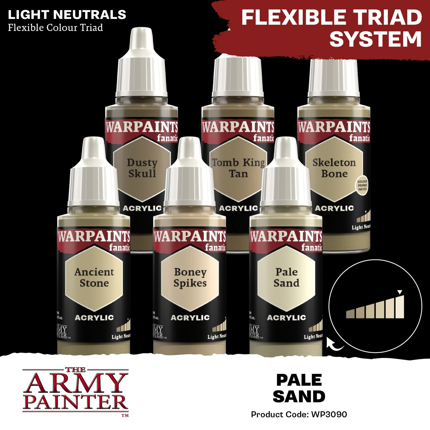 The Army Painter Warpaints Fanatic: Pale Sand (WP3090) The Army Painter Warpaints Fanatic: Pale Sand (WP3090) -Gnomish Bazaar WP3090 PaleSand Acrylics 4copy