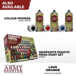 The Army Painter Warpaints Fanatic: Lava Orange (WP3099) 5 The Army Painter Warpaints Fanatic: Lava Orange (WP3099) -Gnomish Bazaar WP3099 LavaOrange Acrylics 7copy