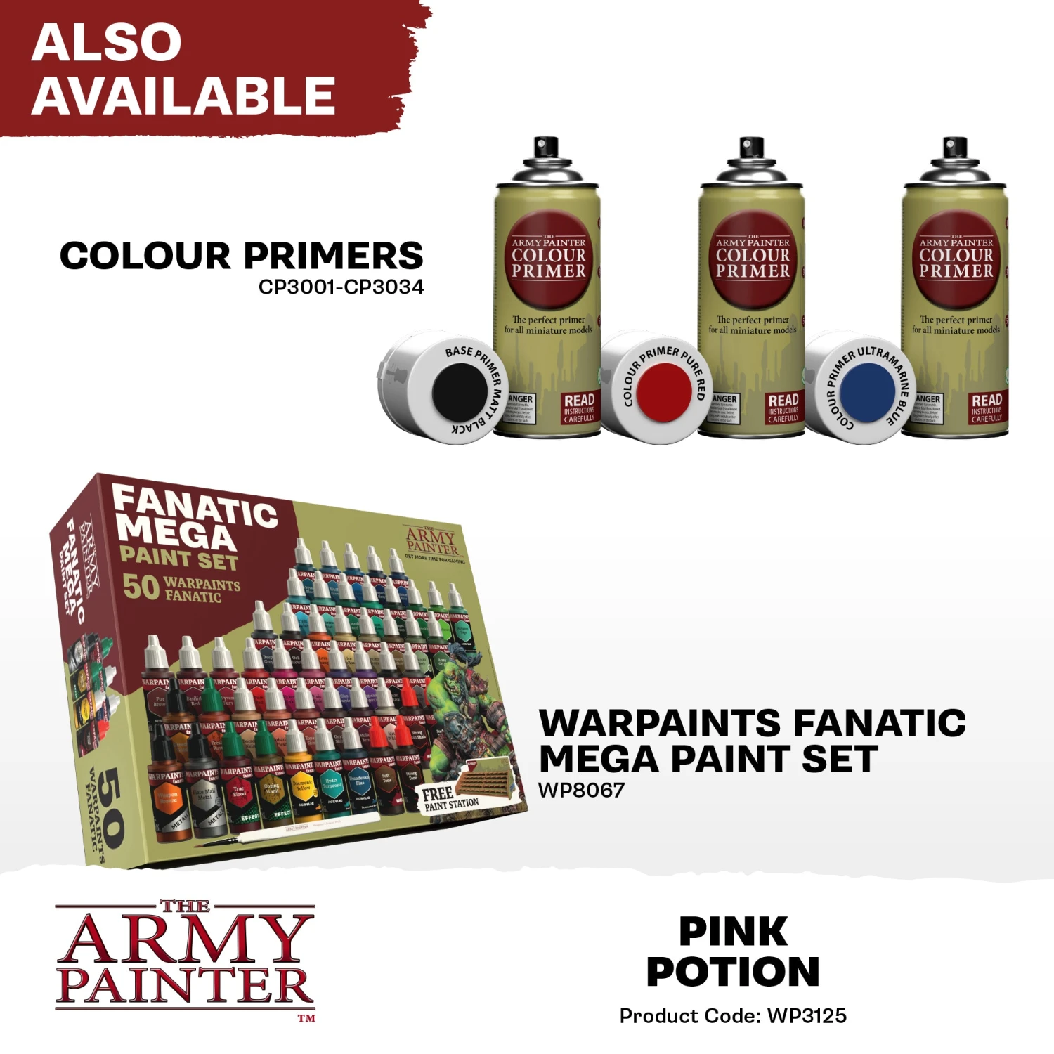 The Army Painter Warpaints Fanatic: Pink Potion (WP3125) The Army Painter Warpaints Fanatic: Pink Potion (WP3125) -Gnomish Bazaar WP3125 PinkPotion Acrylics 7copy
