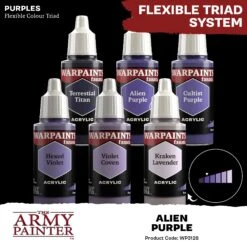 The Army Painter Warpaints Fanatic: Alien Purple (WP3128) -Gnomish Bazaar WP3128 AlienPurple Acrylics 4copy