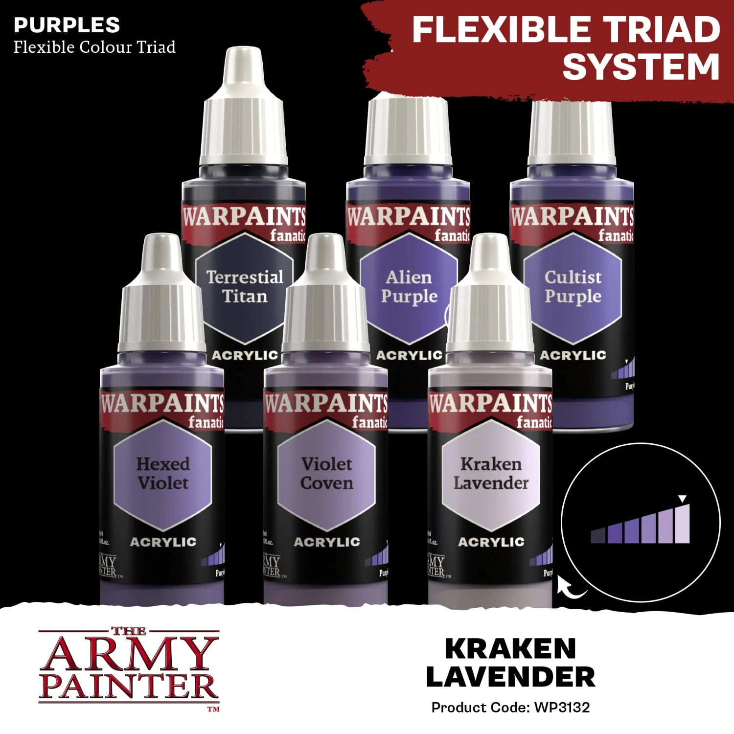 The Army Painter Warpaints Fanatic: Kraken Lavender (WP3132) The Army Painter Warpaints Fanatic: Kraken Lavender (WP3132) -Gnomish Bazaar WP3132 KrakenLavender Acrylics 4copy