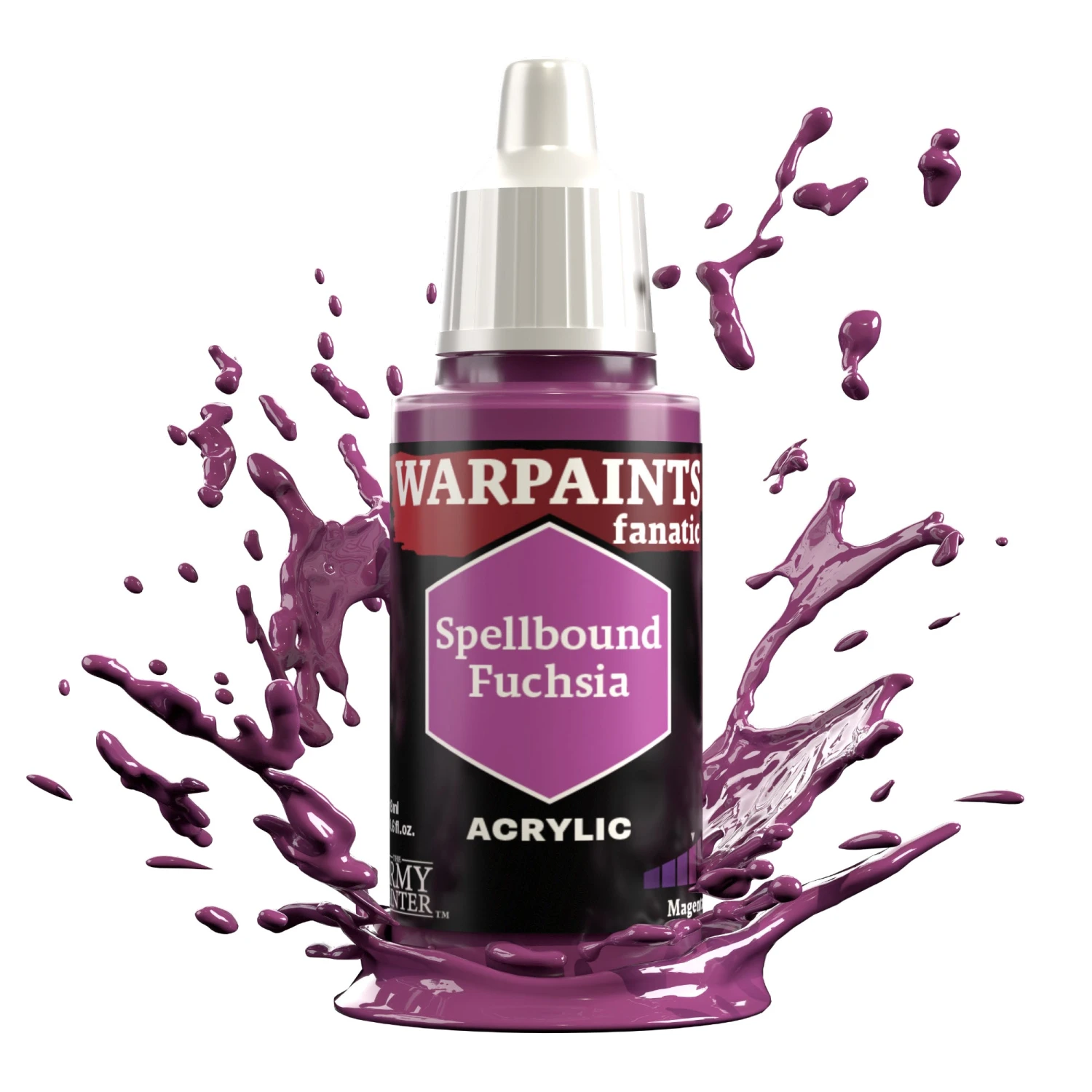 The Army Painter Warpaints Fanatic: Spellbound Fuchsia (WP3136) The Army Painter Warpaints Fanatic: Spellbound Fuchsia (WP3136) -Gnomish Bazaar WP3136 SpellboundFuchsia Acrylics 2copy
