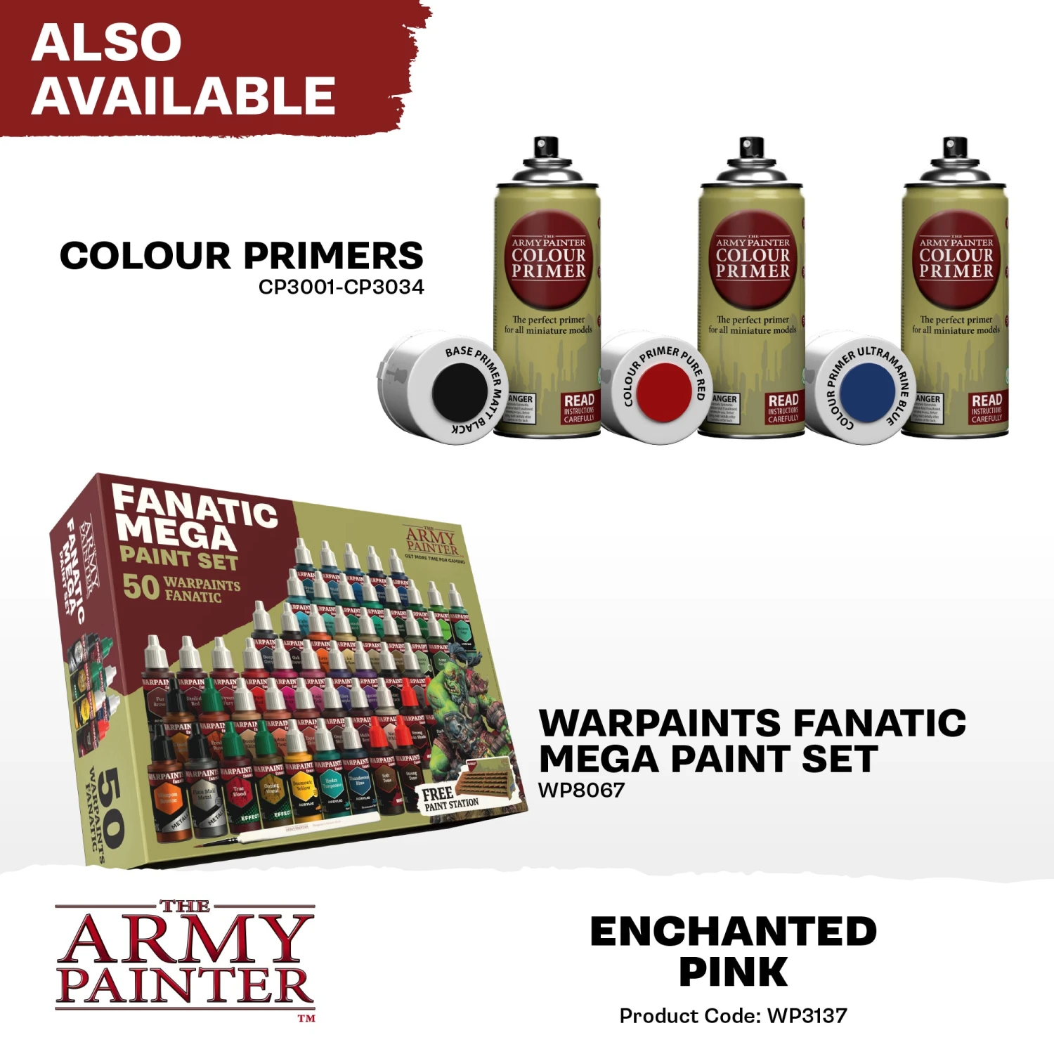 The Army Painter Warpaints Fanatic: Enchanted Pink (WP3137) The Army Painter Warpaints Fanatic: Enchanted Pink (WP3137) -Gnomish Bazaar WP3137 EnchantedPink Acrylics 7copy