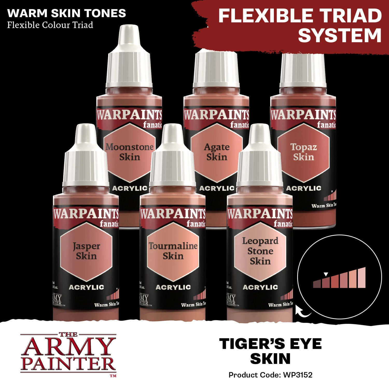 The Army Painter Warpaints Fanatic: Tiger's Eye Skin (WP3152) The Army Painter Warpaints Fanatic: Tiger's Eye Skin (WP3152) -Gnomish Bazaar WP3152 Tiger sEyeSkin Acrylics 4copy