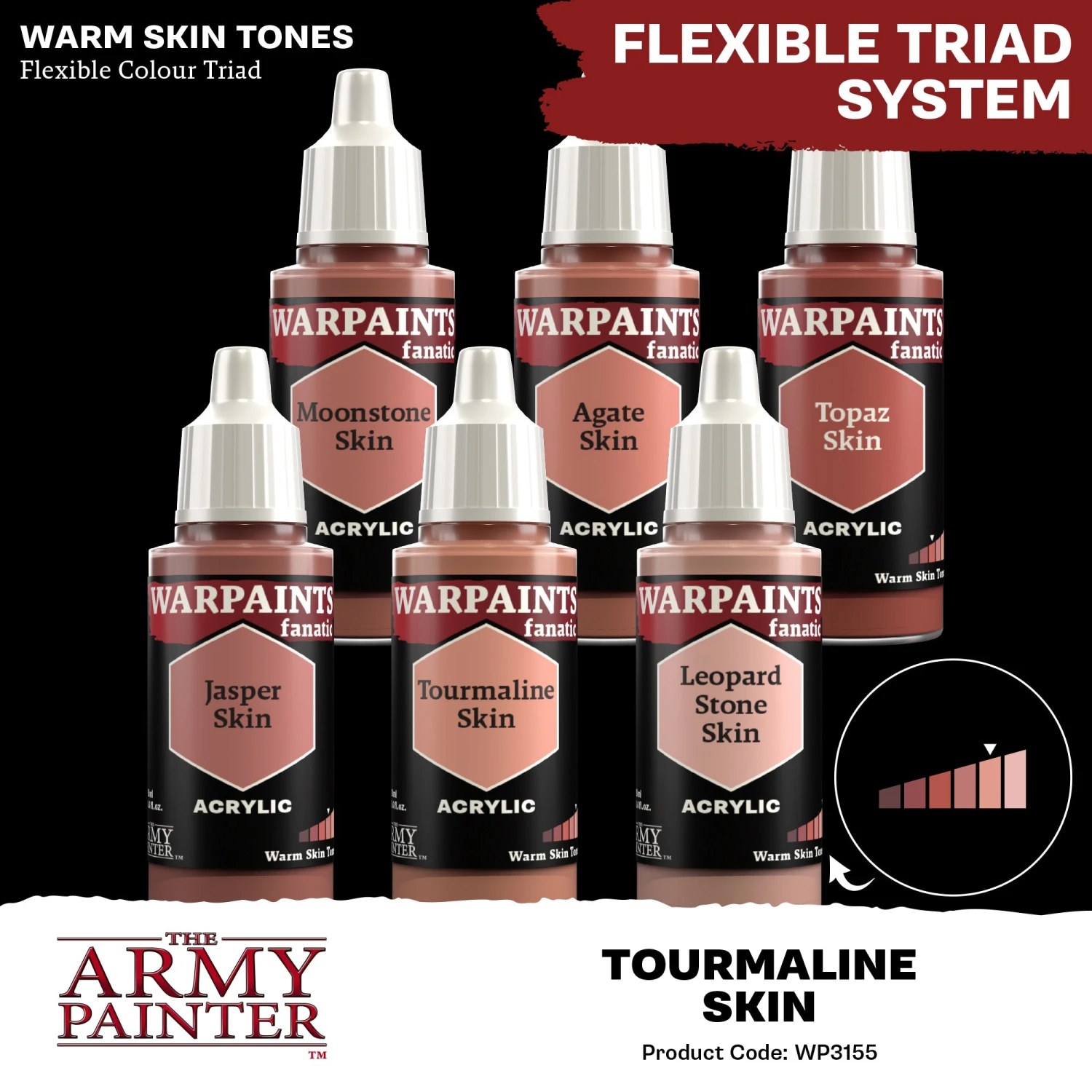 The Army Painter Warpaints Fanatic: Tourmaline Skin (WP3155) The Army Painter Warpaints Fanatic: Tourmaline Skin (WP3155) -Gnomish Bazaar WP3155 TourmalineSkin Acrylics 4copy