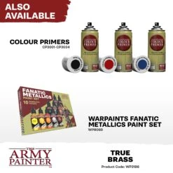 The Army Painter Warpaints Fanatic Metallic: True Brass (WP3186) 5 The Army Painter Warpaints Fanatic Metallic: True Brass (WP3186) -Gnomish Bazaar WP3186 TrueBrass Metallics 7copy
