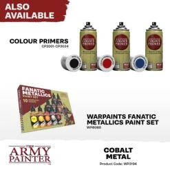 The Army Painter Warpaints Fanatic Metallic: Cobalt Metal (WP3194) 5 The Army Painter Warpaints Fanatic Metallic: Cobalt Metal (WP3194) -Gnomish Bazaar WP3194 CobaltMetal Metallics 7copy