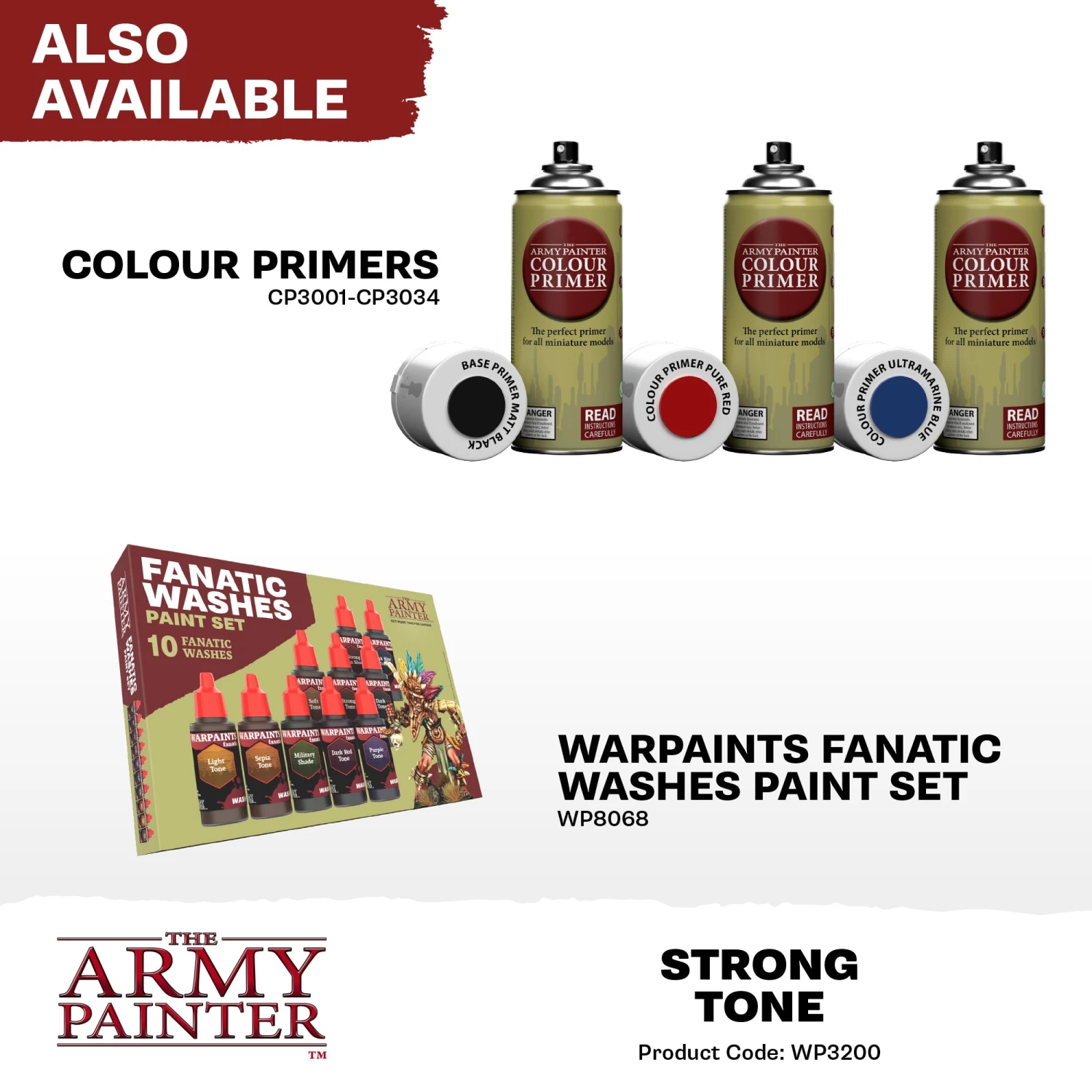 The Army Painter Warpaints Fanatic Wash: Strong Tone (WP3200) The Army Painter Warpaints Fanatic Wash: Strong Tone (WP3200) -Gnomish Bazaar WP3200 StrongTone Washes 7copy