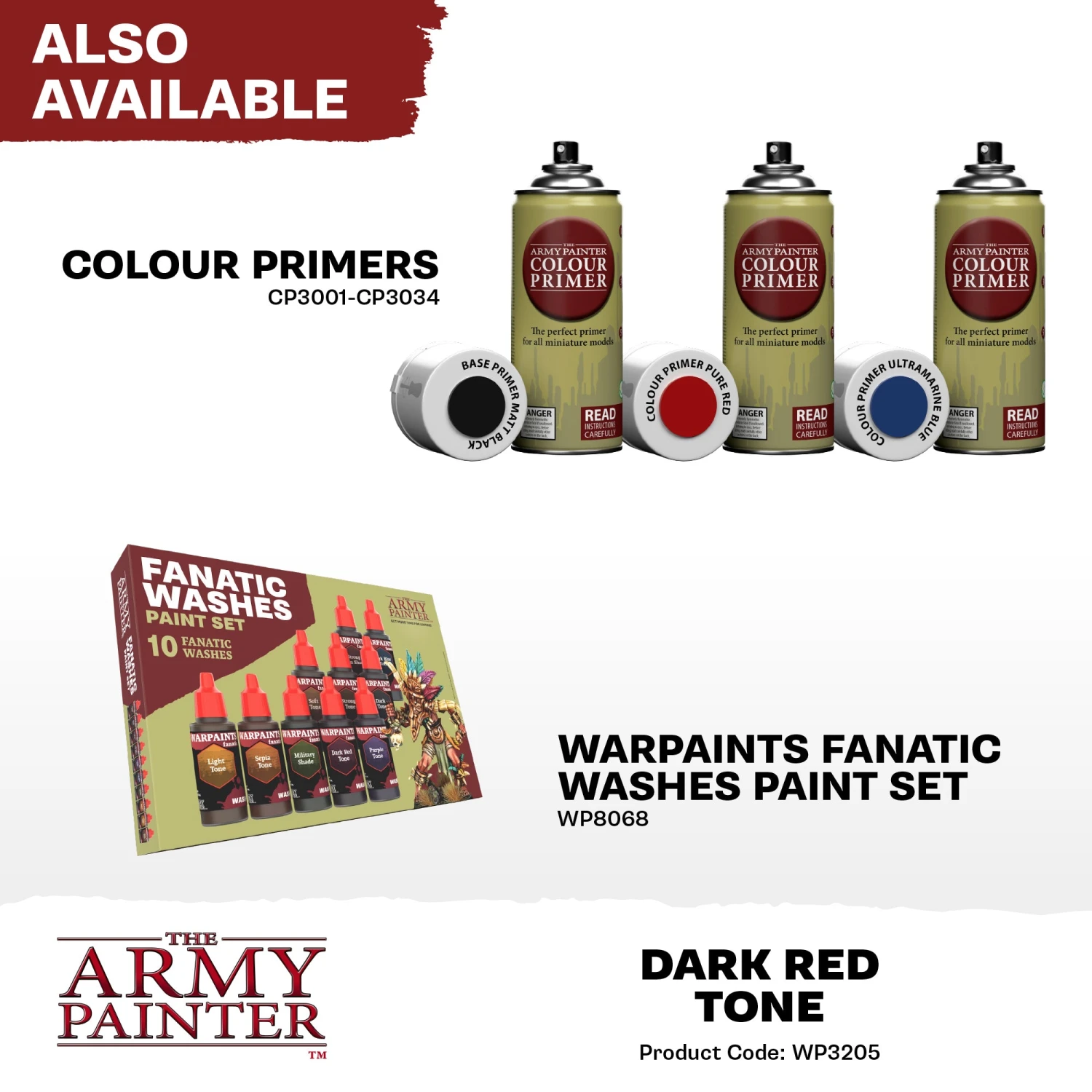 The Army Painter Warpaints Fanatic Wash: Dark Red Tone (WP3205) The Army Painter Warpaints Fanatic Wash: Dark Red Tone (WP3205) -Gnomish Bazaar WP3205 DarkRedTone Washes 7copy