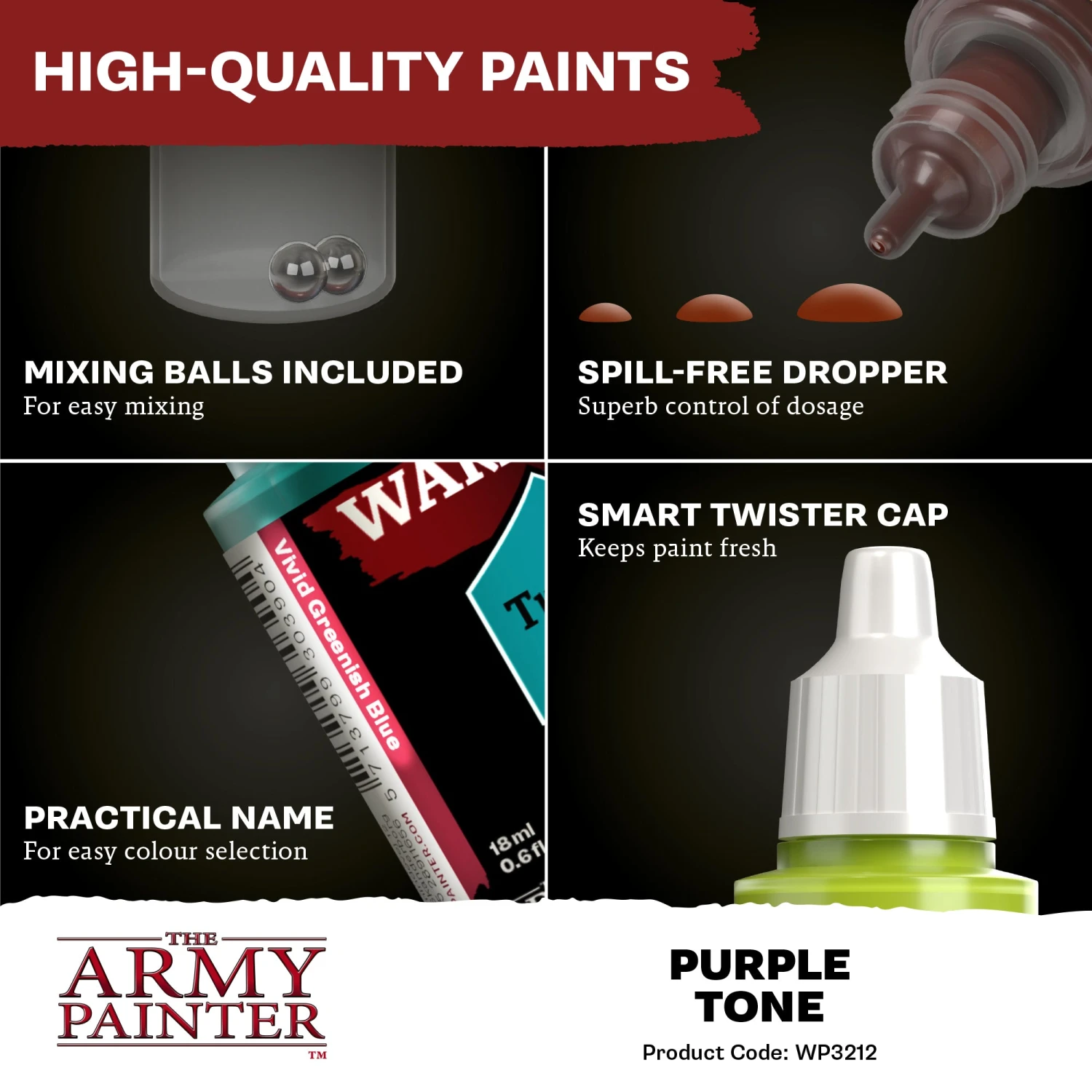 The Army Painter Warpaints Fanatic Wash: Purple Tone (WP3212) The Army Painter Warpaints Fanatic Wash: Purple Tone (WP3212) -Gnomish Bazaar WP3212 PurpleTone Washes 5copy