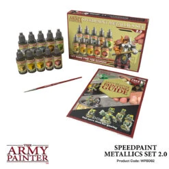 The Army Painter: Speedpaint Metallics Set 2.0 (WP8062) - New Formula -Gnomish Bazaar WP8062SpeedpaintMetallicsSet2.004