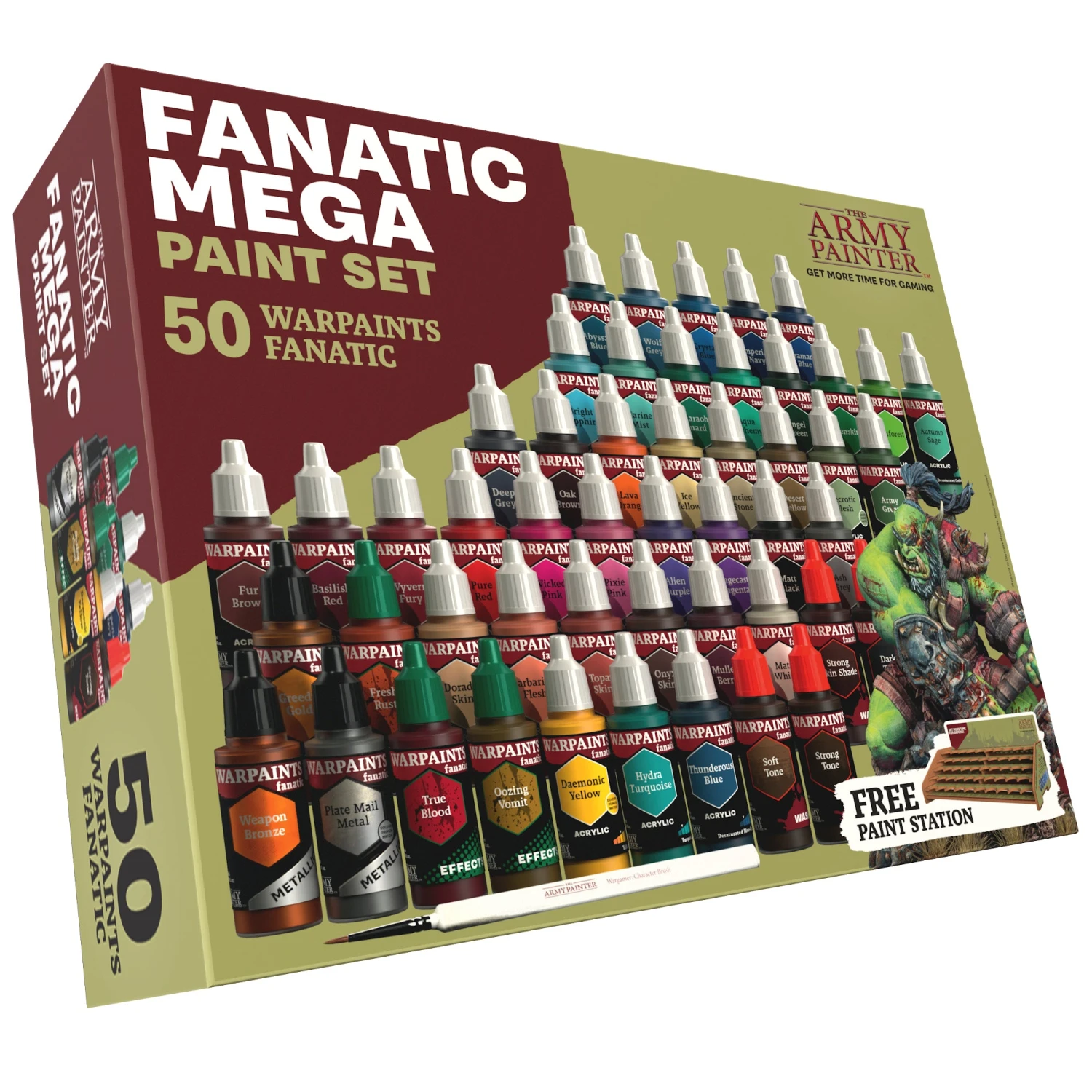 The Army Painter Warpaints Fanatic: Mega Paint Set (WP8067) The Army Painter Warpaints Fanatic: Mega Paint Set (WP8067) -Gnomish Bazaar WP8067 PROMORetailers02