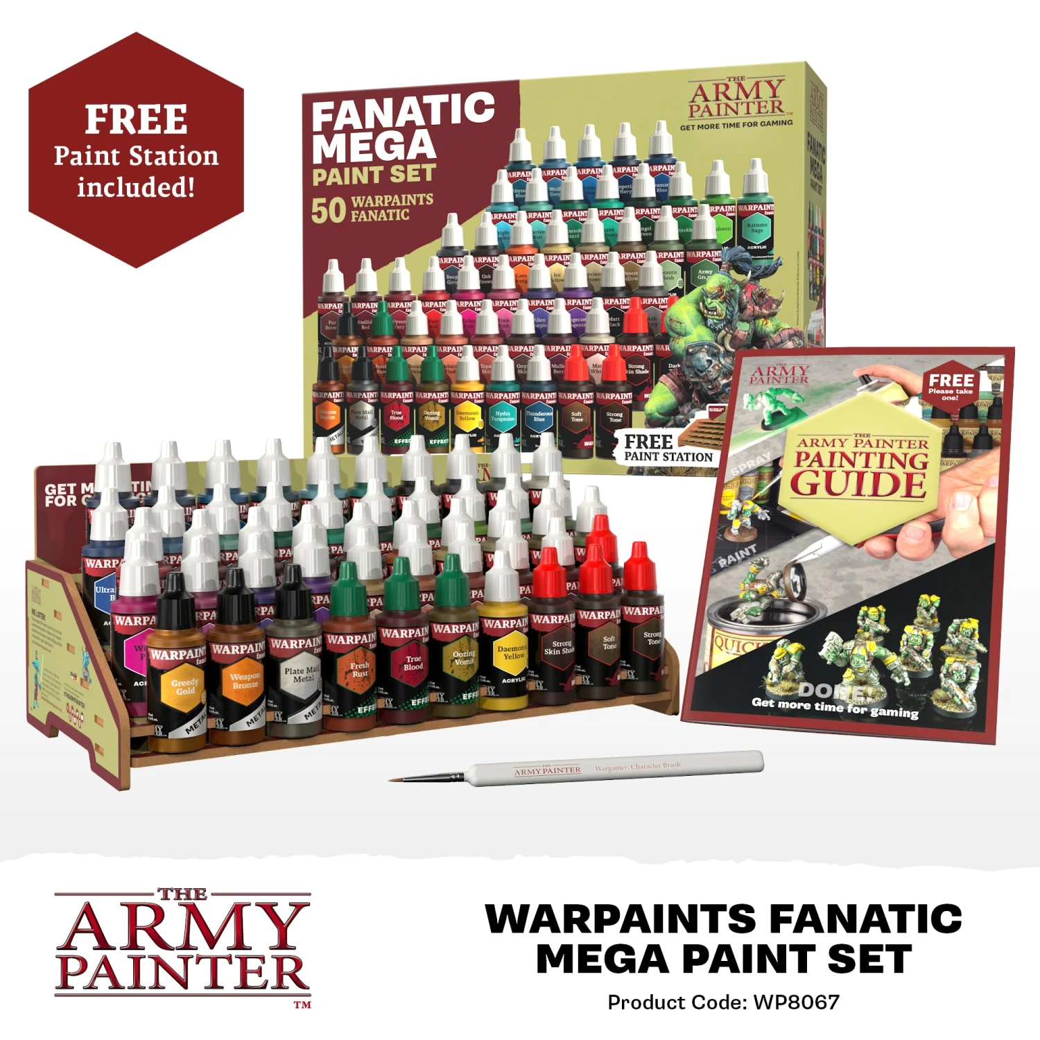 The Army Painter Warpaints Fanatic: Mega Paint Set (WP8067) The Army Painter Warpaints Fanatic: Mega Paint Set (WP8067) -Gnomish Bazaar WP8067 PROMORetailers03