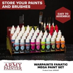 The Army Painter Warpaints Fanatic: Mega Paint Set (WP8067) 3 The Army Painter Warpaints Fanatic: Mega Paint Set (WP8067) -Gnomish Bazaar WP8067 PROMORetailers05