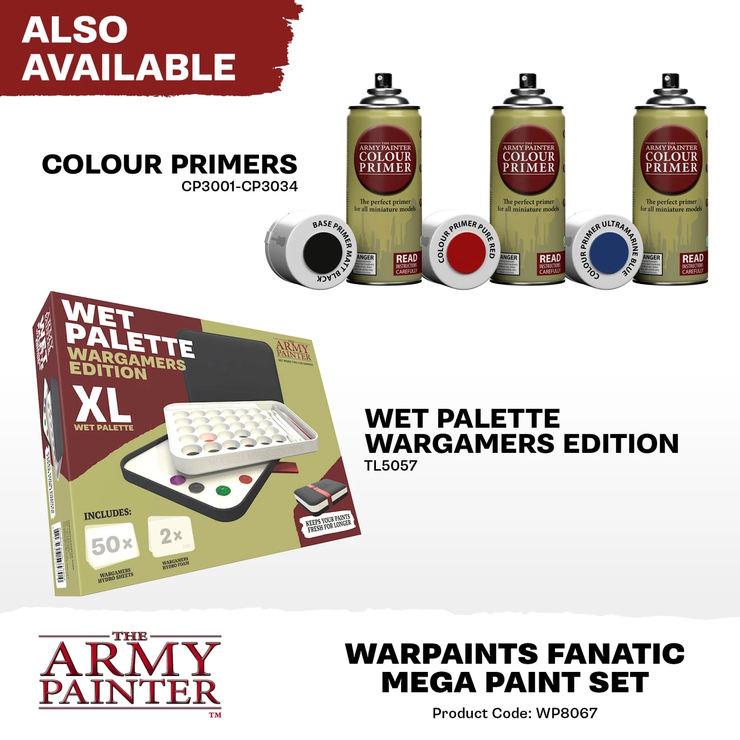 The Army Painter Warpaints Fanatic: Mega Paint Set (WP8067) The Army Painter Warpaints Fanatic: Mega Paint Set (WP8067) -Gnomish Bazaar WP8067 PROMORetailers07