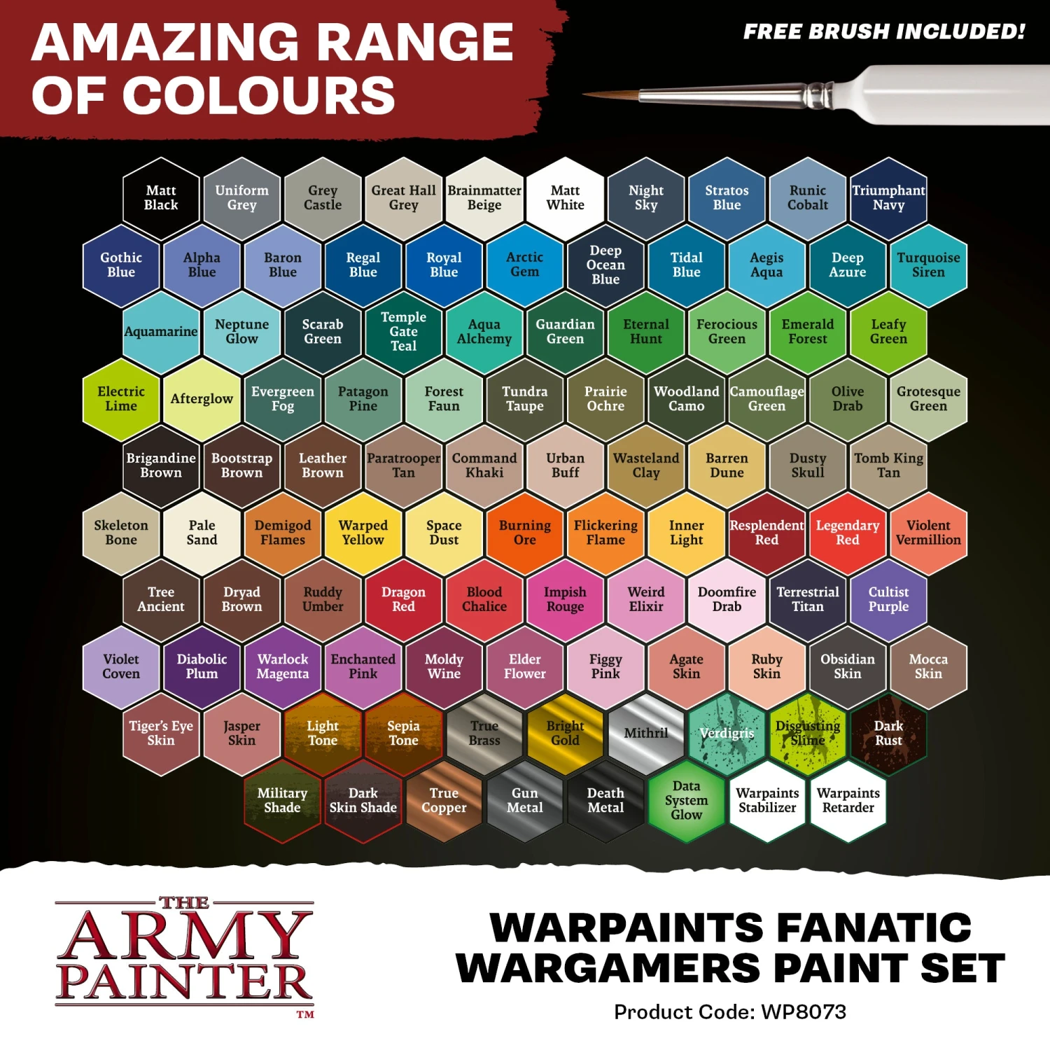 The Army Painter Warpaints Fanatic: Wargamers Paint Set (WP8073) The Army Painter Warpaints Fanatic: Wargamers Paint Set (WP8073) -Gnomish Bazaar WP8073 PROMORetailers04