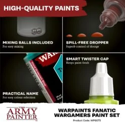 The Army Painter Warpaints Fanatic: Wargamers Paint Set (WP8073) 5 The Army Painter Warpaints Fanatic: Wargamers Paint Set (WP8073) -Gnomish Bazaar WP8073 PROMORetailers07