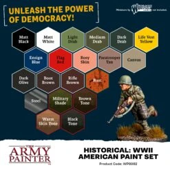 The Army Painter Historical: World War II American Paint Set (WP8082) -Gnomish Bazaar WP8082 PROMO03