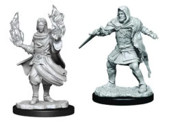 Wizkids Critical Role Unpainted Miniatures: Hollow One Rogue And Sorcerer (Male) (90380)