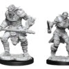 Wizkids D&D Nolzur's Marvelous Miniatures: Bugbear Barbarian Male And Rogue Female (90311)