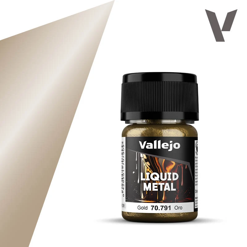 Vallejo Liquid Metal: Gold (70.791) - SLOW SHIPPING, RESTRICTIONS Vallejo Liquid Metal: Gold (70.791) - SLOW SHIPPING, RESTRICTIONS -Gnomish Bazaar vallejo liquid metal 70791 NewIC