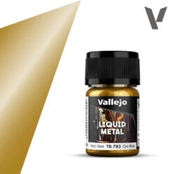 Vallejo Liquid Metal: Rich Gold (70.793) - SLOW SHIPPING, RESTRICTIONS