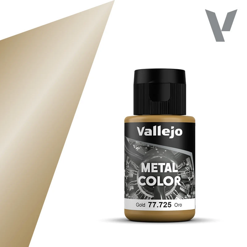 Vallejo Metal Color: Gold (77.725) Vallejo Metal Color: Gold (77.725) -Gnomish Bazaar vallejo metal color 77725