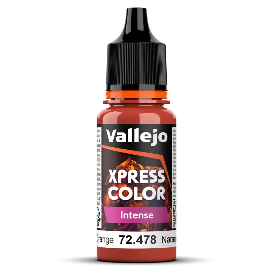 Vallejo Xpress Color Intense: Phoenix Orange (72.478) Vallejo Xpress Color Intense: Phoenix Orange (72.478) -Gnomish Bazaar vjp72478 web front