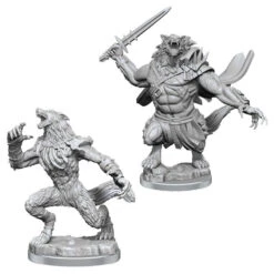 Wizkids MtG Unpainted Miniatures: Arlinn Kord & Tovolar (Werewolves) (90398)
