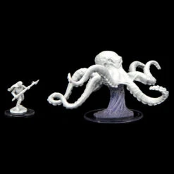 Wizkids Critical Role Unpainted Miniatures: Ashari Waverider & Octopus (90477) -Gnomish Bazaar wzk90477 web 2contents