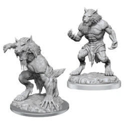 Wizkids Critical Role Unpainted Miniatures: Fey Werewolves (90557)