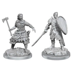 Wizkids D&D Nolzur's Marvelous Miniatures: Human Fighters (Male And Female) (90639)