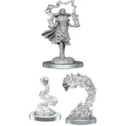 Wizkids D&D Nolzur's Marvelous Miniatures: Dark Spellcaster & 2 Flameskulls (90650)