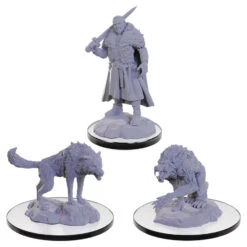 Wizkids D&D Nolzur's Marvelous Miniatures: Loup Garou (3 Forms) (90674)