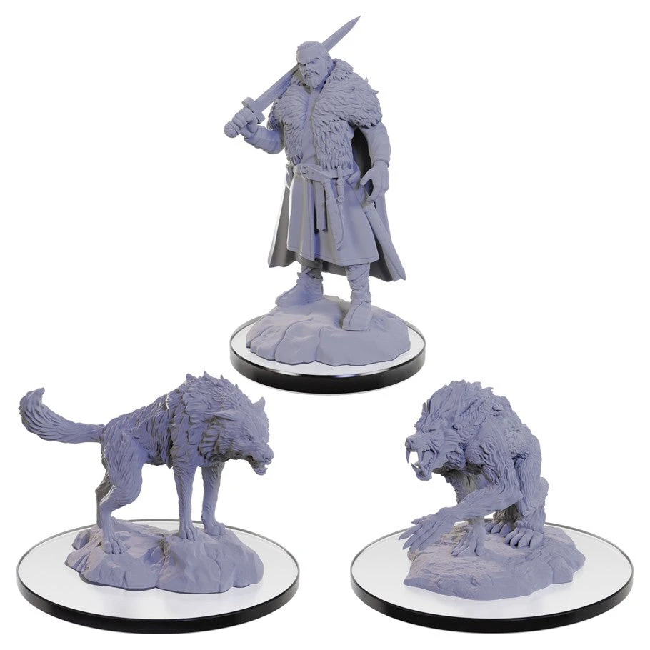 D&D Nolzur's Marvelous Miniatures: Loup Garou (3 forms) (90674) Wizkids D&D Nolzur's Marvelous Miniatures: Loup Garou (3 Forms) (90674) -Gnomish Bazaar wzk90674 web contents